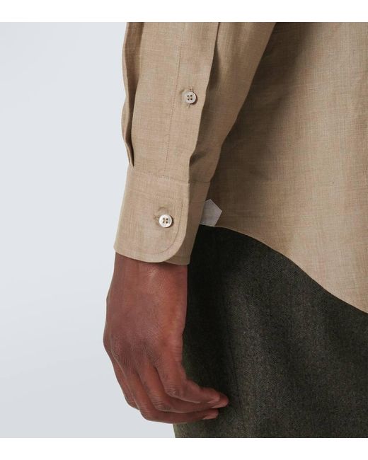 Camisa Andre De Lino Loro Piana de hombre de color Natural