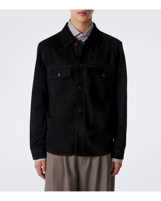 Giacca Camicia di Sunspel in Black da Uomo