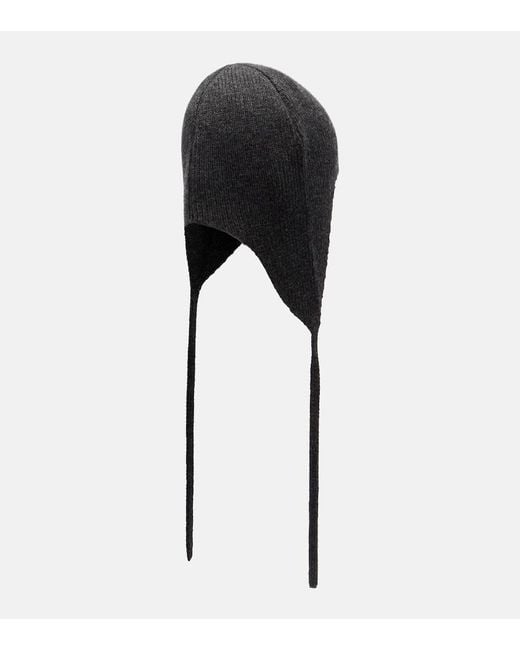 The Row Black Shiran Cashmere Beanie