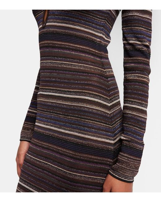 Missoni Black Striped Maxi Dress