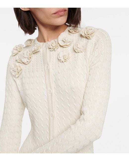 Magda Butrym Natural Cable-Knit Silk Jumpsuit
