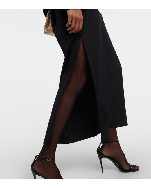 Dolce & Gabbana Cady Maxi Skirt in Black | Lyst