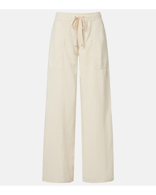 7 For All Mankind Natural Utility Wide-Leg Pants