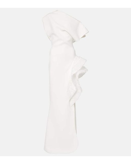 Maticevski White Bridal Wishing Gathered Gown