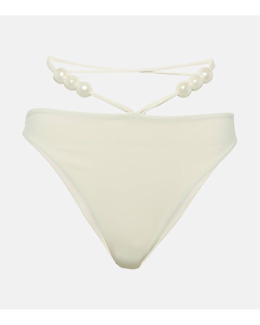 Culotte de bikini Bell Magda Butrym en coloris White
