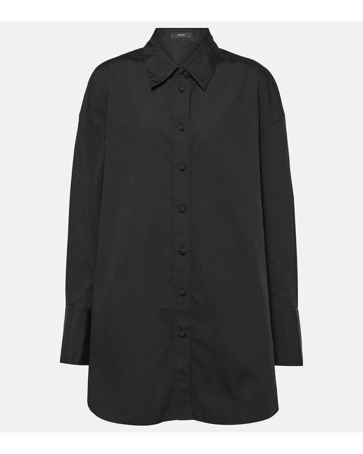 Camisa Berton de popelin de algodon Joseph de color Black