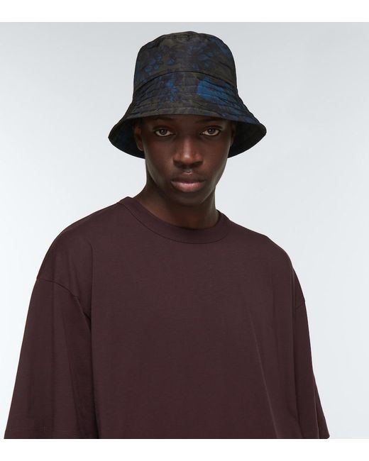 Dries Van Noten Blue Gilly Bucket Hat for men