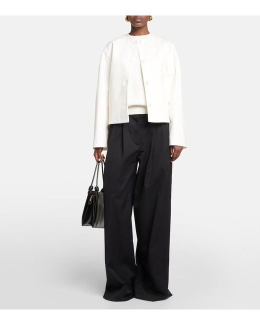 FFORME White Dev Cropped Denim Jacket