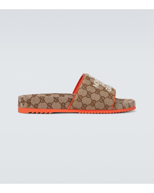 Gucci The North Face X Canvas Slides in 