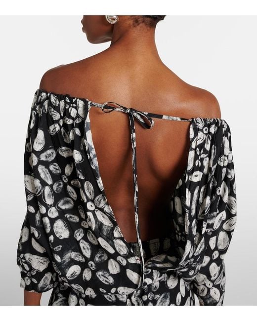 Marni Black Printed Blouse