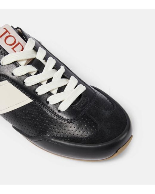 Tod's Black Leather Sneakers