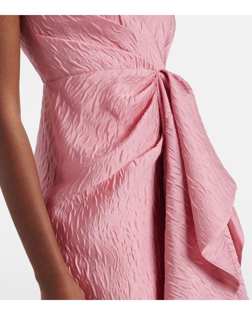 Roksanda Pink Draped Midi Dress