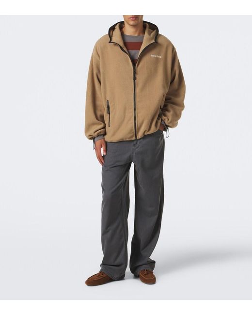Miu Miu Natural Hooded Fleece Jacket for men