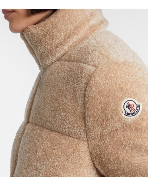 Moncler Natural Cedre Teddy Down Jacket