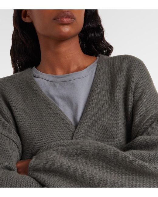 Lisa Yang Gray Laurina Cashmere Wrap Cardigan