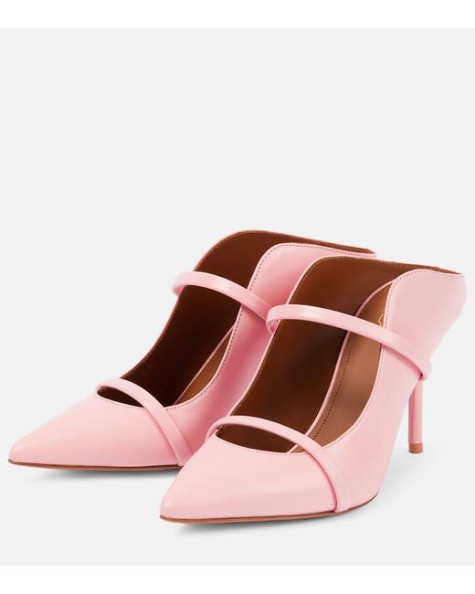 Malone Souliers Pink Mules Maureen 85 aus Leder