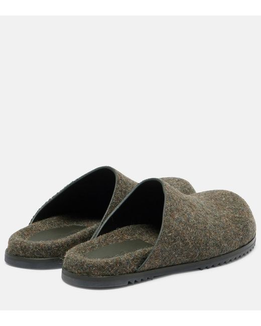 Rick Owens Green Granola Slides