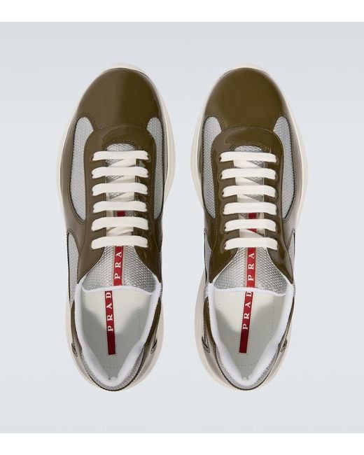 Prada Green America's Cup Sneakers for men