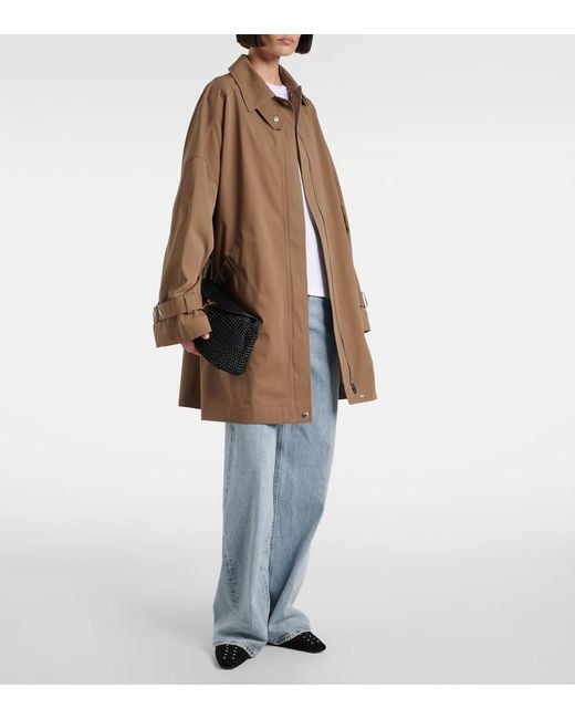 Totême Brown Oversized Cotton Jacket