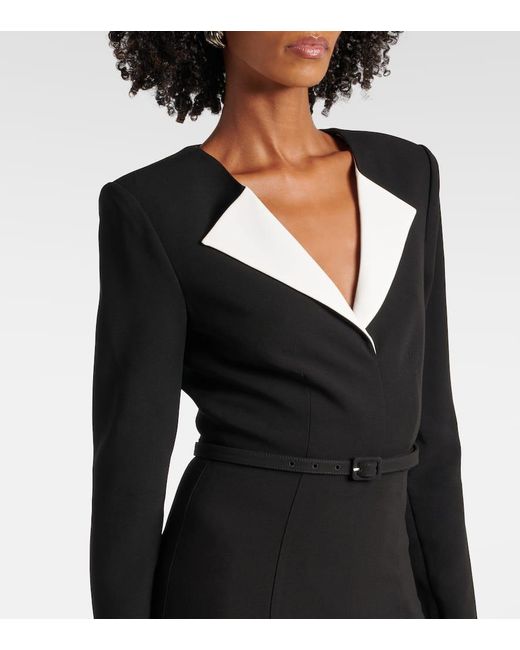 Roland Mouret Black Midikleid Aus Cady