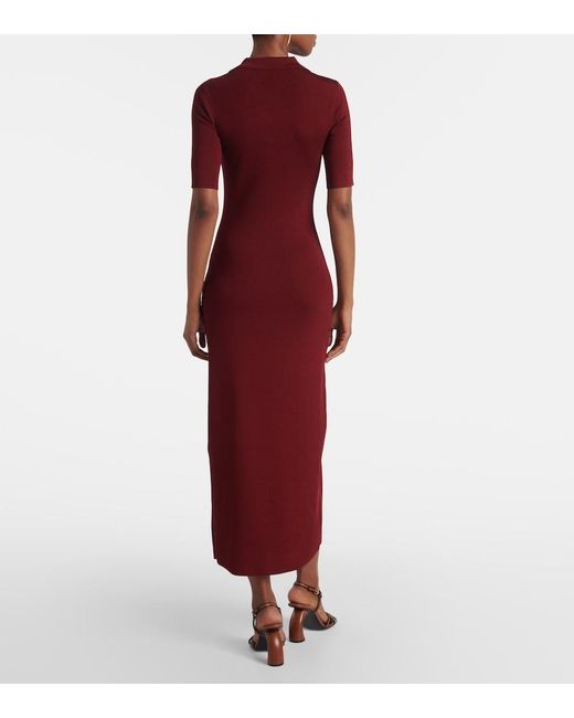 Rebecca Vallance Red Knitted Polo Dress