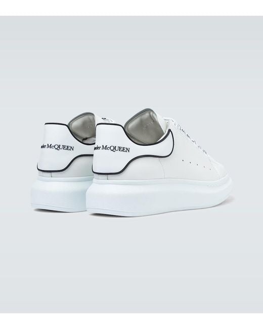 McQueen Metallic Oversized Leather Sneakers for men