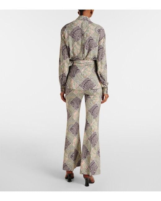 Top Envolvente Estampado Etro de color Gray
