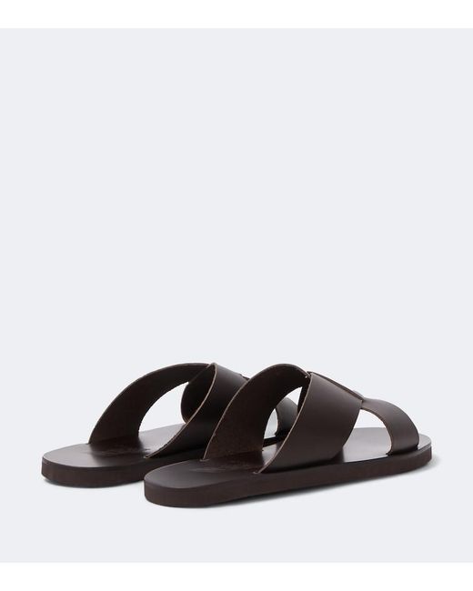 Ancient Greek Sandals Brown Bios Leather Sandals for men