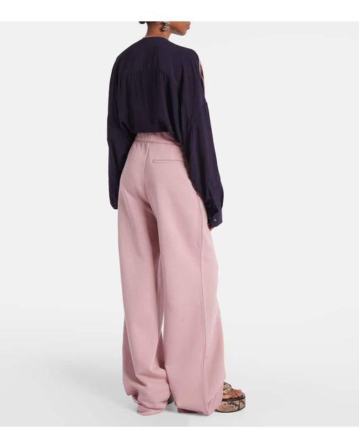 Dries Van Noten Pink Jogginghose Aus Baumwoll-Jersey