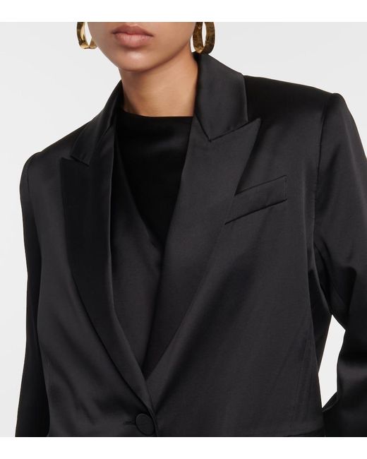 The Sei Black Silk Blazer