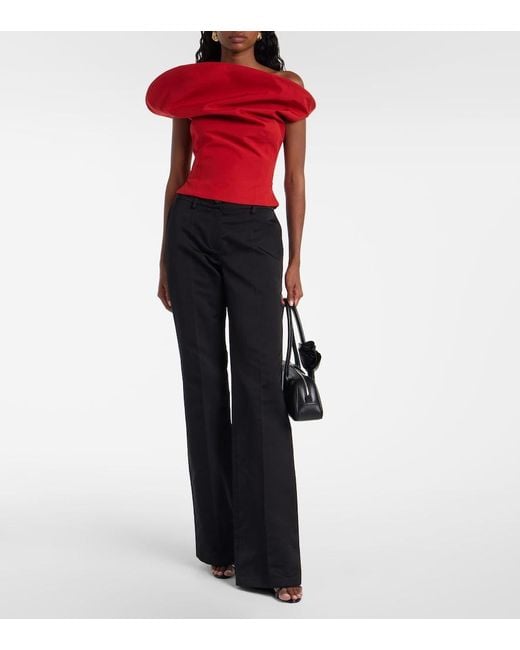 Magda Butrym Red Asymmetric Top