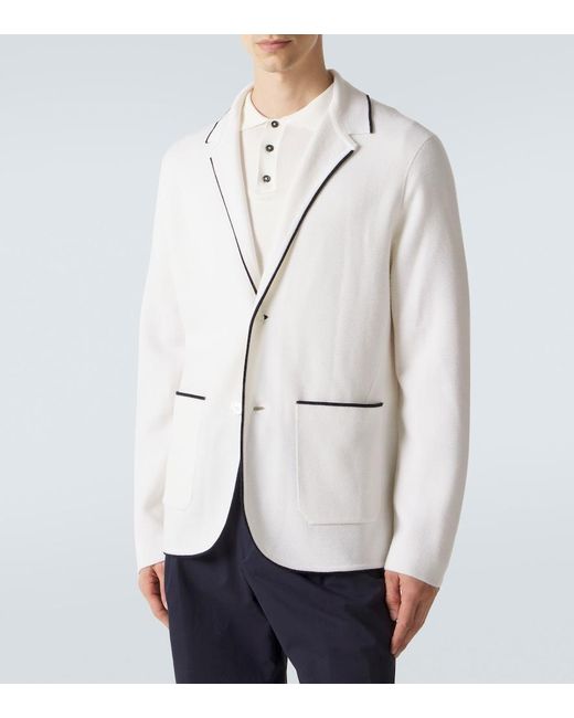 Orlebar Brown White Rainer Wool Blazer for men