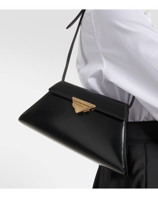 Prada Black Medium Leather Shoulder Bag