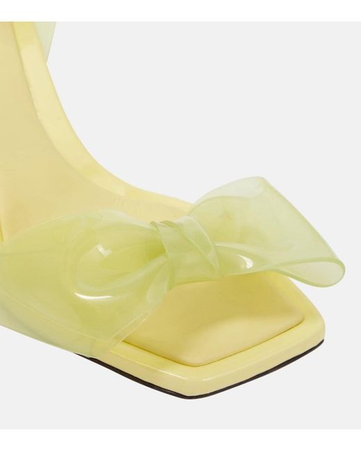 Zimmermann Metallic Jelly Bow 85 Pvc Wedge Sandals