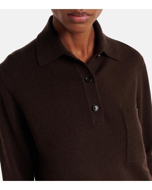 Jardin Des Orangers Black Wool And Cashmere Polo Sweater