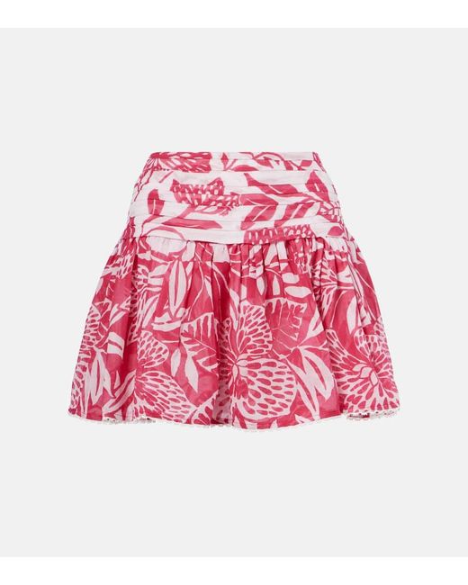Poupette Red Minirock Colleen Aus Baumwolle