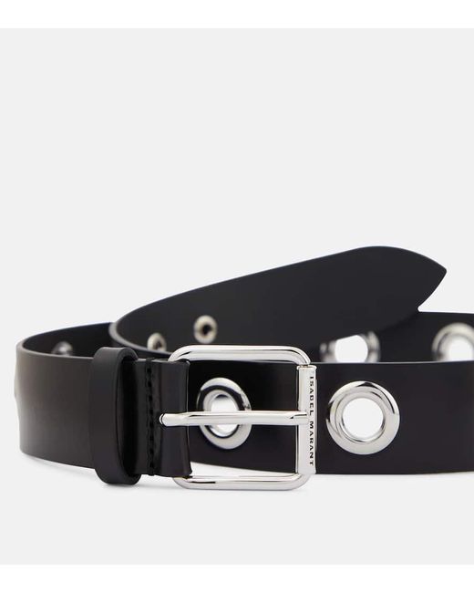 Cinturon Kastria de piel Isabel Marant de color Black