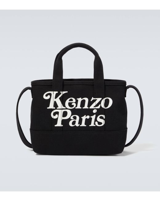 KENZO Black X Verdy Utility Small Canvas Tote Bag for men