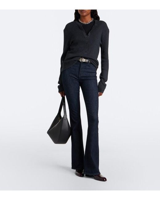 Veronica Beard Blue Beverly Flared Jeans