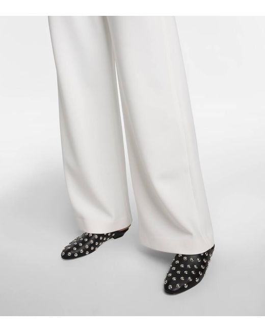 Pantaloni regular Levante in jersey di Max Mara in White