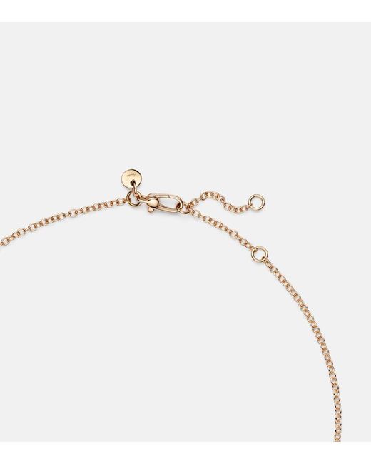 Pomellato Pink Nudo Classic 18Kt Rose And Necklace With Gemstones