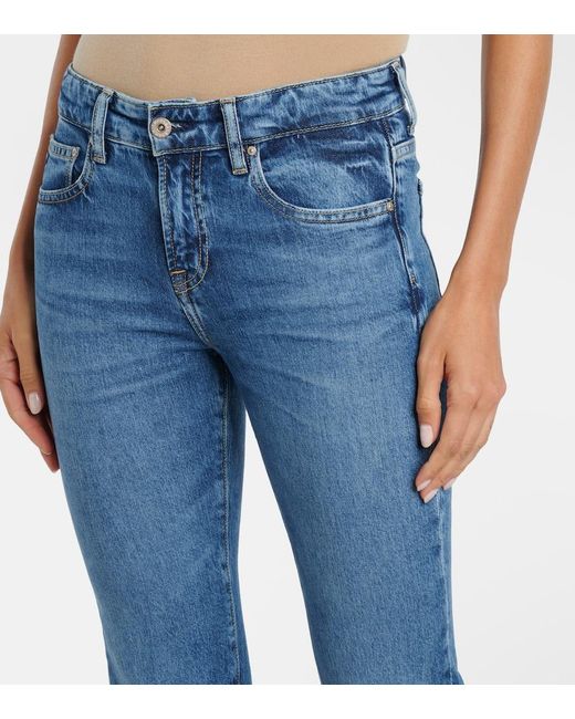 AG Jeans Blue Sophie Mid-Rise Bootcut Jeans
