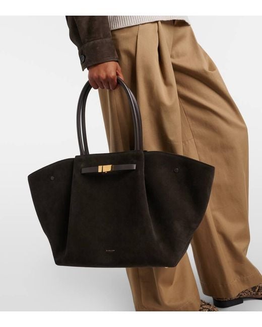 DeMellier London Black New York Leather Tote Bag