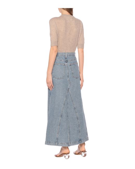 nanushka denim skirt