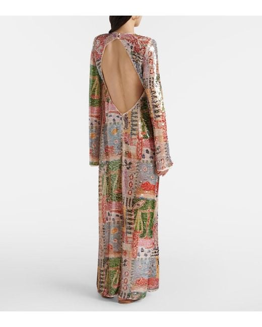 ALÉMAIS Metallic X Laurence Leenaert Lumira Sequined Gown