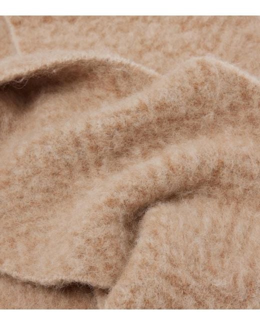 Loro Piana Natural Chevron Alpaca-Blend Scarf