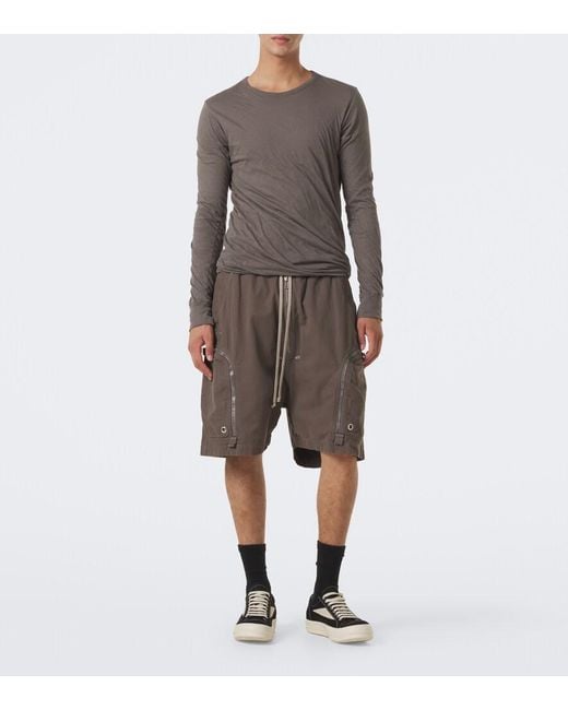 Rick Owens White Drkshdw Vintage Denim Sneakers for men