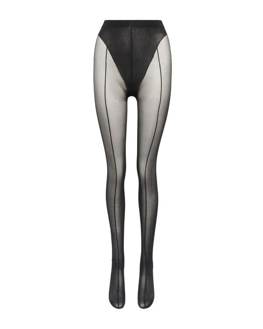 Wolford X Mugler Cutout Tights in Black (Gray) Lyst