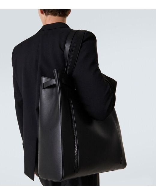 Christian Louboutin Black Kypipouch Leather Tote Bag for men