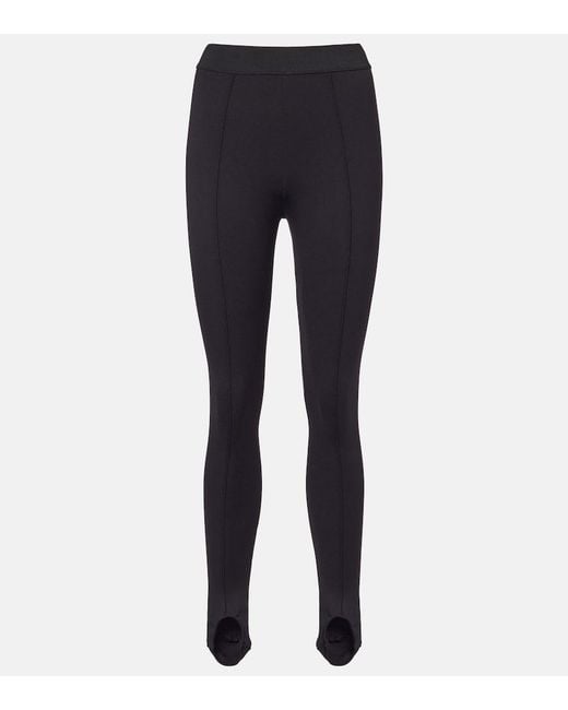 Wardrobe NYC Blue High-Rise Stirrup Leggings